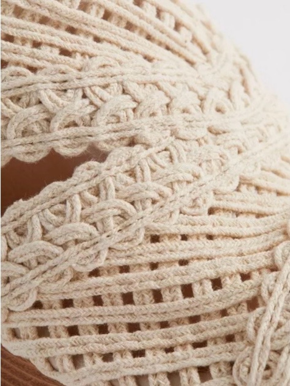 Torrid Cream Crochet Wedge Platform Sandals - Size 10WW - Worn Once! - Picture 10 of 12